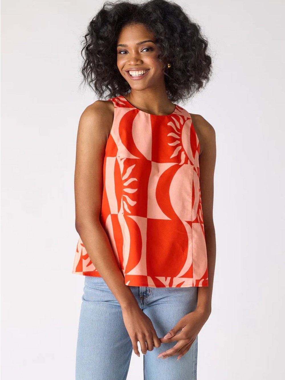 Crosby by Mollie Burch Women’s Orange Wynne Tank Top